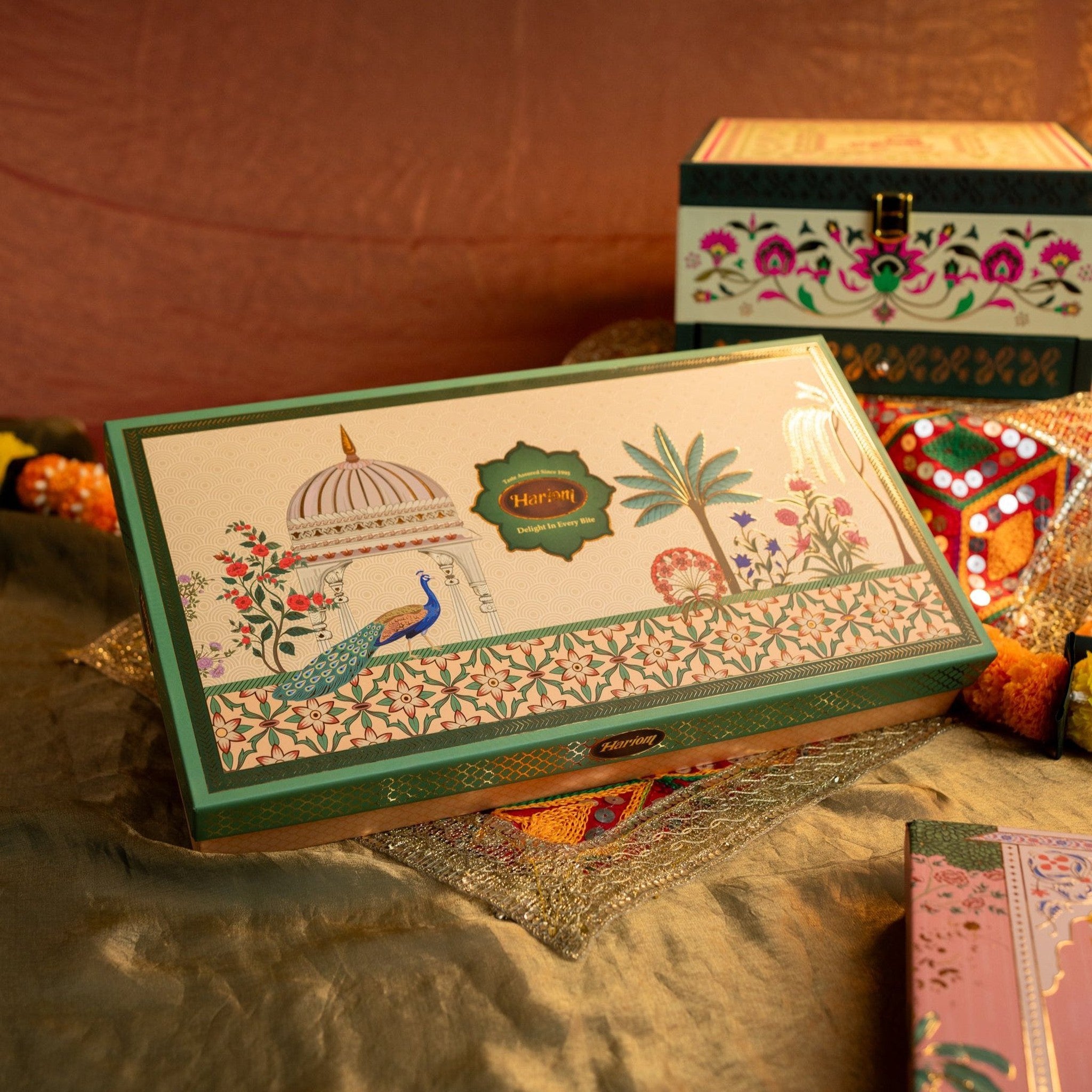 Peacock Mini Dryfruit Box